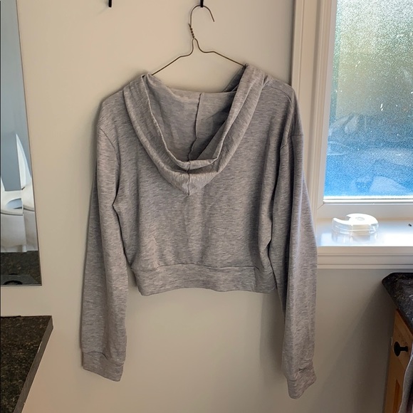 gray zipper hoodie - Picture 2 of 2